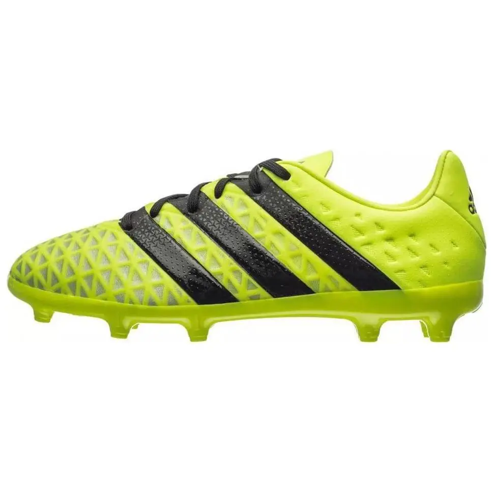 Adidas Ace FG Firm Ground Abrasion Resistant Breathable Abrasion Resistant Breathable Soccer Shoes Unisex Yellow Black