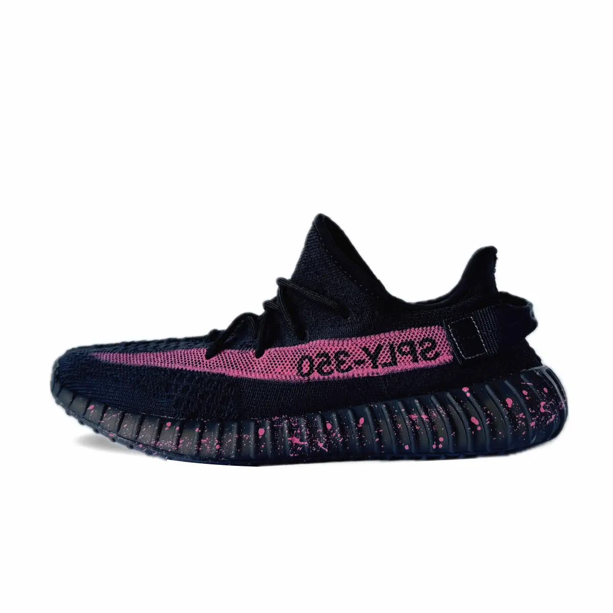 Adidas Originals Yeezy Boost 350 Cushioning Slip Resistant Low top Casual Shoes Unisex Pink Black