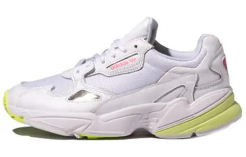 Adidas Originals Falcon Low top Casual Shoes Women's White Yellow