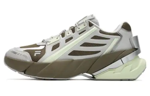 FILA FUSION TI 22 Cushioning, Wear Resistant Low top Casual Shoes Men's Green Gray