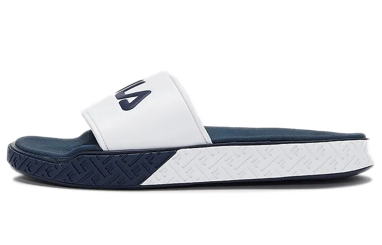 FILA Slide Slippers Unisex White/Blue