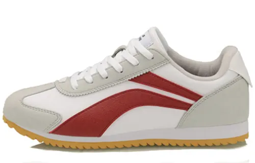 Li Ning Breathable Low top Casual Shoes Women's White Red