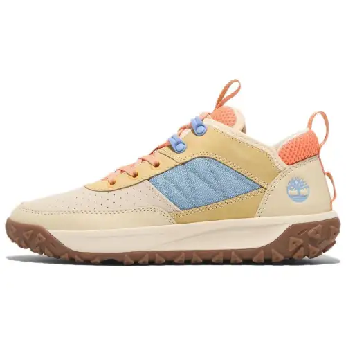 Timberland Slip Resistant Abrasion Resistant Low top Casual Shoes Women's Light Yellow