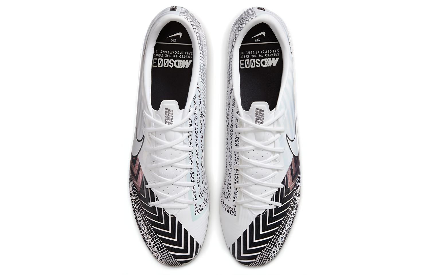 Футбольные бутсы Nike Mercurial Vapor 13 Academy MDS (черно-белые) — фото 4