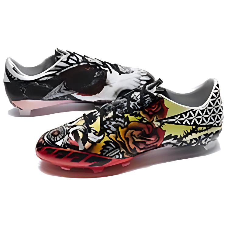 Мужские бутсы adidas Adizero FG (черно-оранжевые) — Чёрный / оранжевый — фото 3