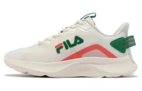 FILA Triangle Ma Cushioning, Wear Resistant Low top Casual Shoes Women's White Green