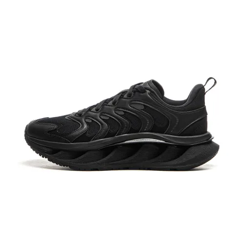 Li Ning Curved CRC Slip Resistant Abrasion Resistant Slip Resistant Abrasion Resistant Low top Casual Shoes Women's