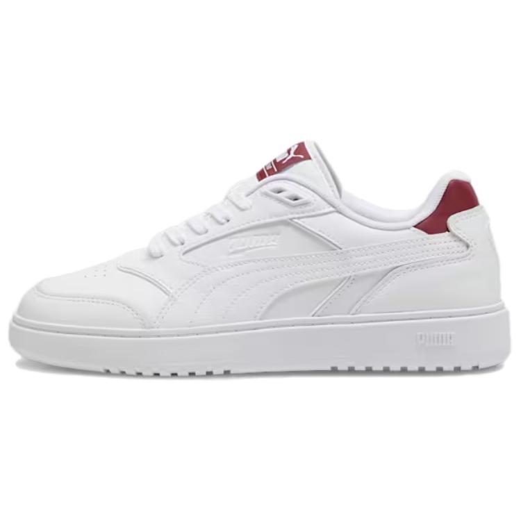PUMA Doublecourt Low top Casual Shoes Unisex White Red