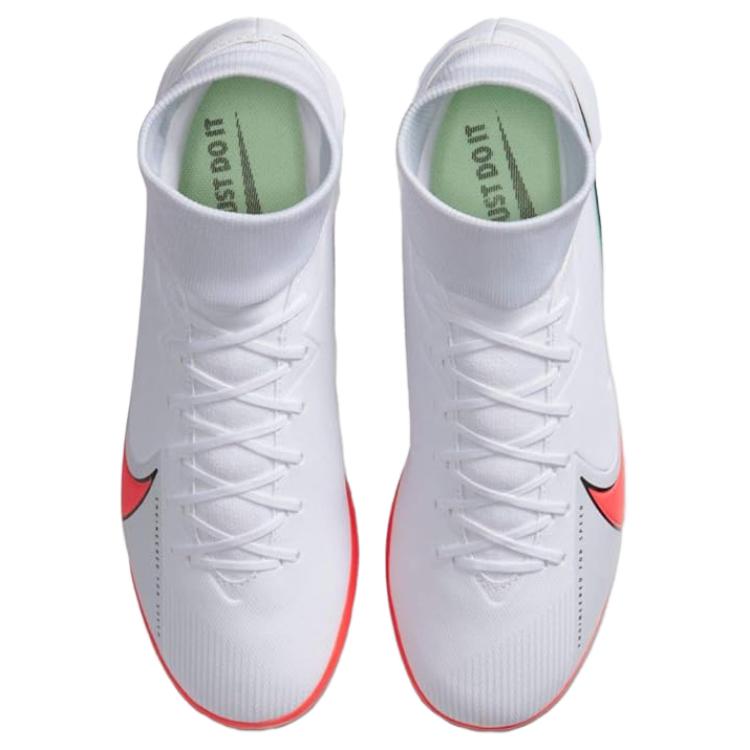 Nike Mercurial Superfly 7 Comfortable Slip Resistant Abrasion Resistant Soccer Shoes Men’s White Orange