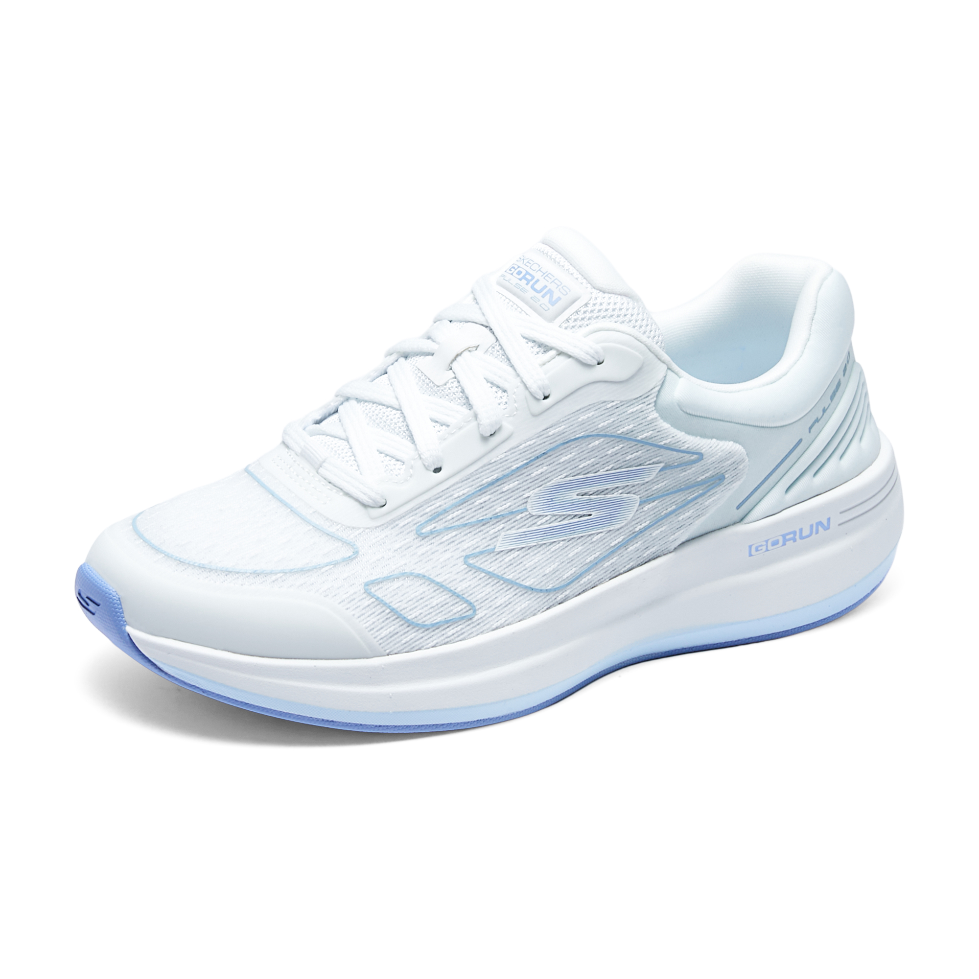 Skechers GO RUN PULSE 2 Low top Casual Shoes Women’s White Blue