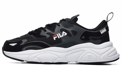 FILA Fila Mars 1 Mesh Fabric Synthetic Leather Mars Comfortable Momentum Absorbing and Wear-resistant Breathable Low Top Lifestyle Shoes Men's Dark Gray