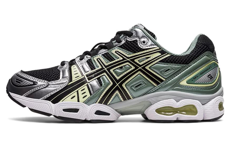 ASICS Gel Nimbus 9 Black Green Yellow Silver