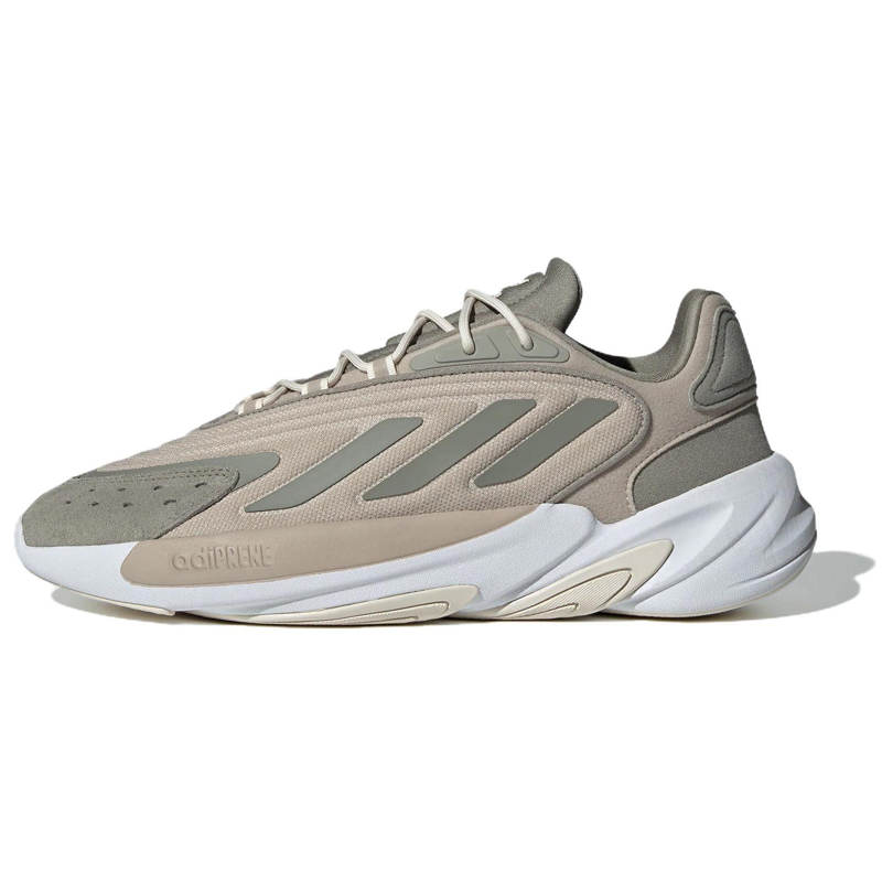 Adidas Originals Ozelia Fabric Slip Resistant Abrasion Resistant Low top Casual Shoes Unisex Taupe Gray