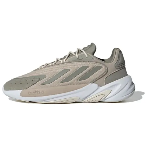 Adidas Originals Ozelia Fabric Slip Resistant Abrasion Resistant Low top Casual Shoes Unisex Taupe Gray