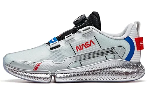 Anta Slip Resistant Abrasion Resistant Low top Running Shoes Men's Silver Red