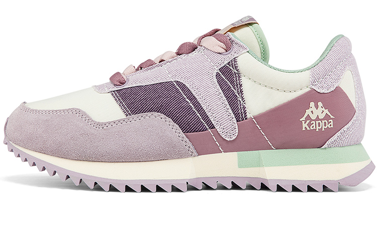 Kappa Textile, Split Cow Leather Retro Sports Slip Resistant Low top Casual Shoes Women's Winter White