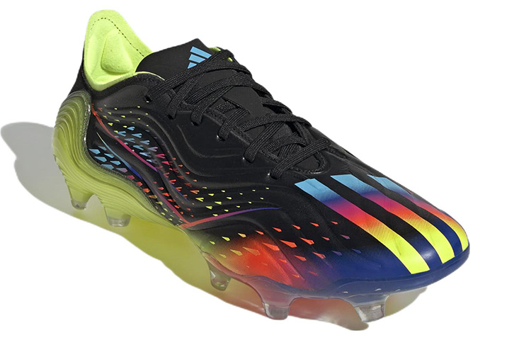 Футбольные бутсы adidas Copa Sense.1 FG (черный / желтый / бирюзовый) — Чёрный / жёлтый / бирюзовый — фото 3