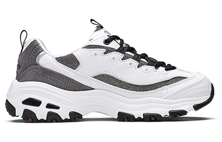 Женские кроссовки Skechers D'LITES (серебристо-серые) — фото 2