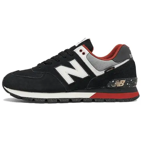 New Balance NB 574 Cushioning, Wear Resistant Low top Casual Shoes Men's Black