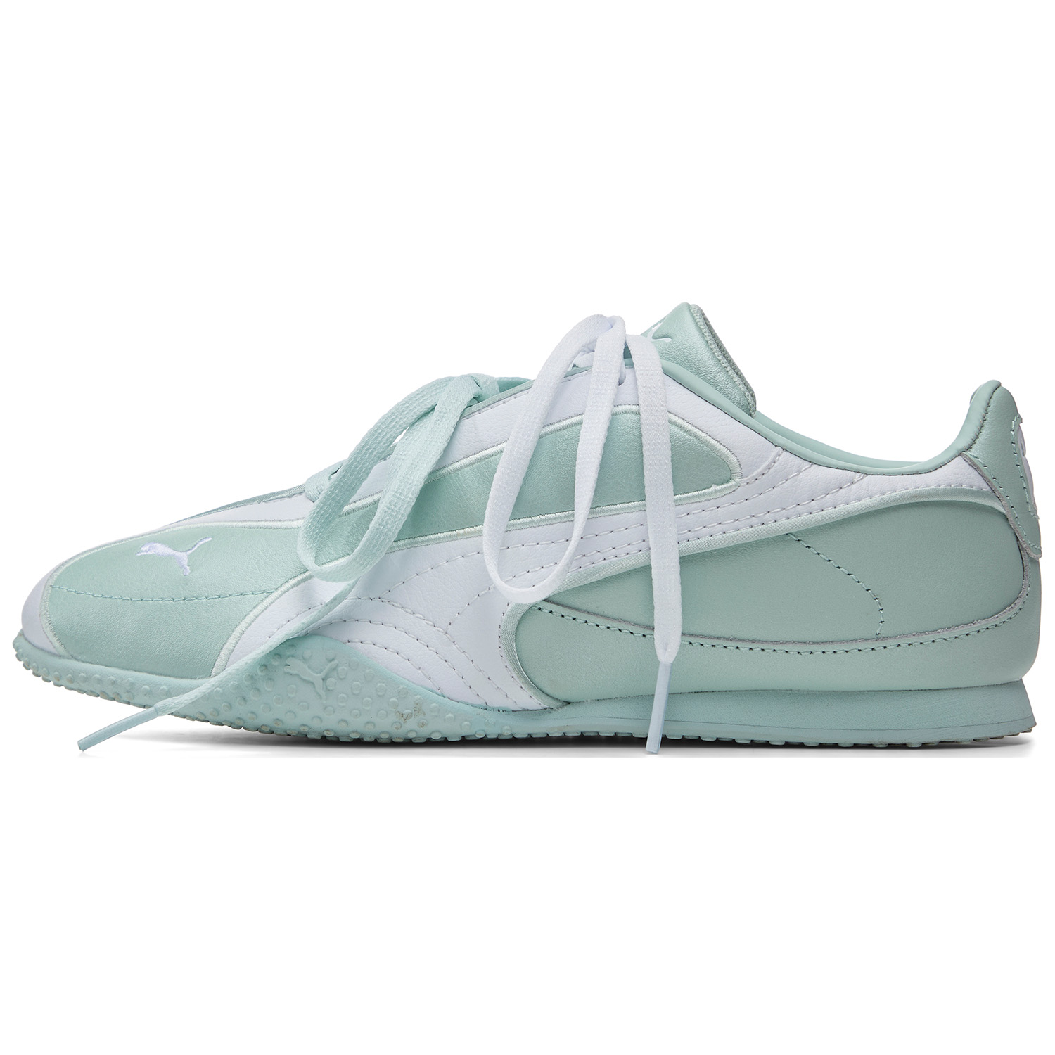 Женские кеды PUMA Bella V2 Leather (зеленые)