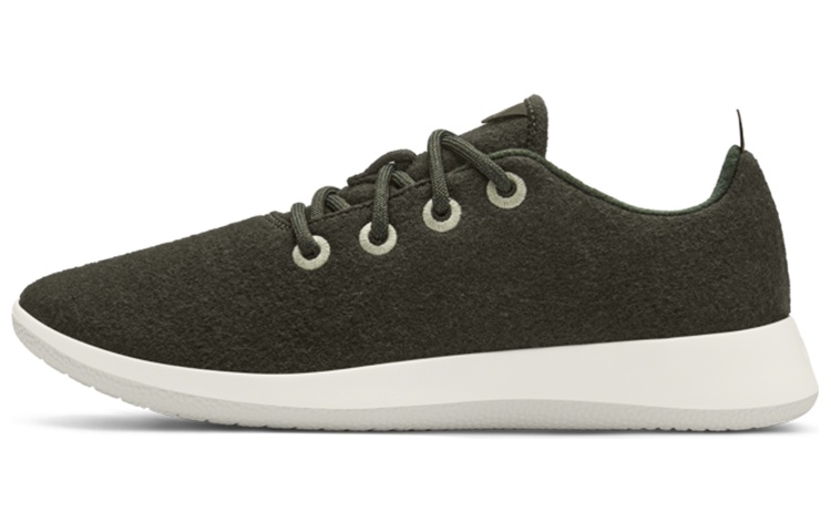 Allbirds Wool Runner Fabric Slip Resistant Low top Casual Shoes Men's Black Forest