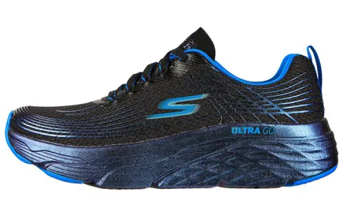 Skechers Max Cushioning Casual Shoes Women's Low Top Black/Blue
