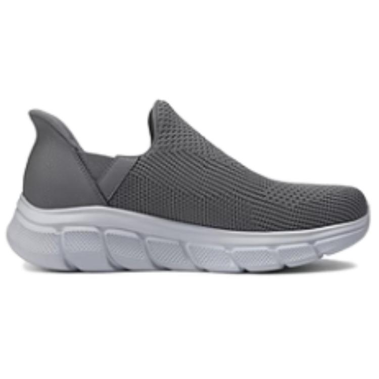 Skechers BOBS B FLEX Hands Free Slip Ins Technology Cushioning, Breathable, Quick Dry Low top Casual Shoes Men’s Gray