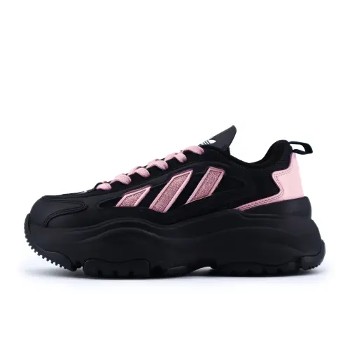 Adidas Originals OZGAIA Slip Resistant Abrasion Resistant Low top Casual Shoes Women's Black Pink