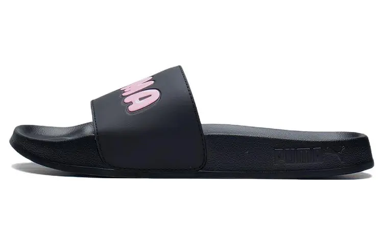 PUMA Leadcat Rubber Slip Resistant Slide Slippers Unisex Black Pink