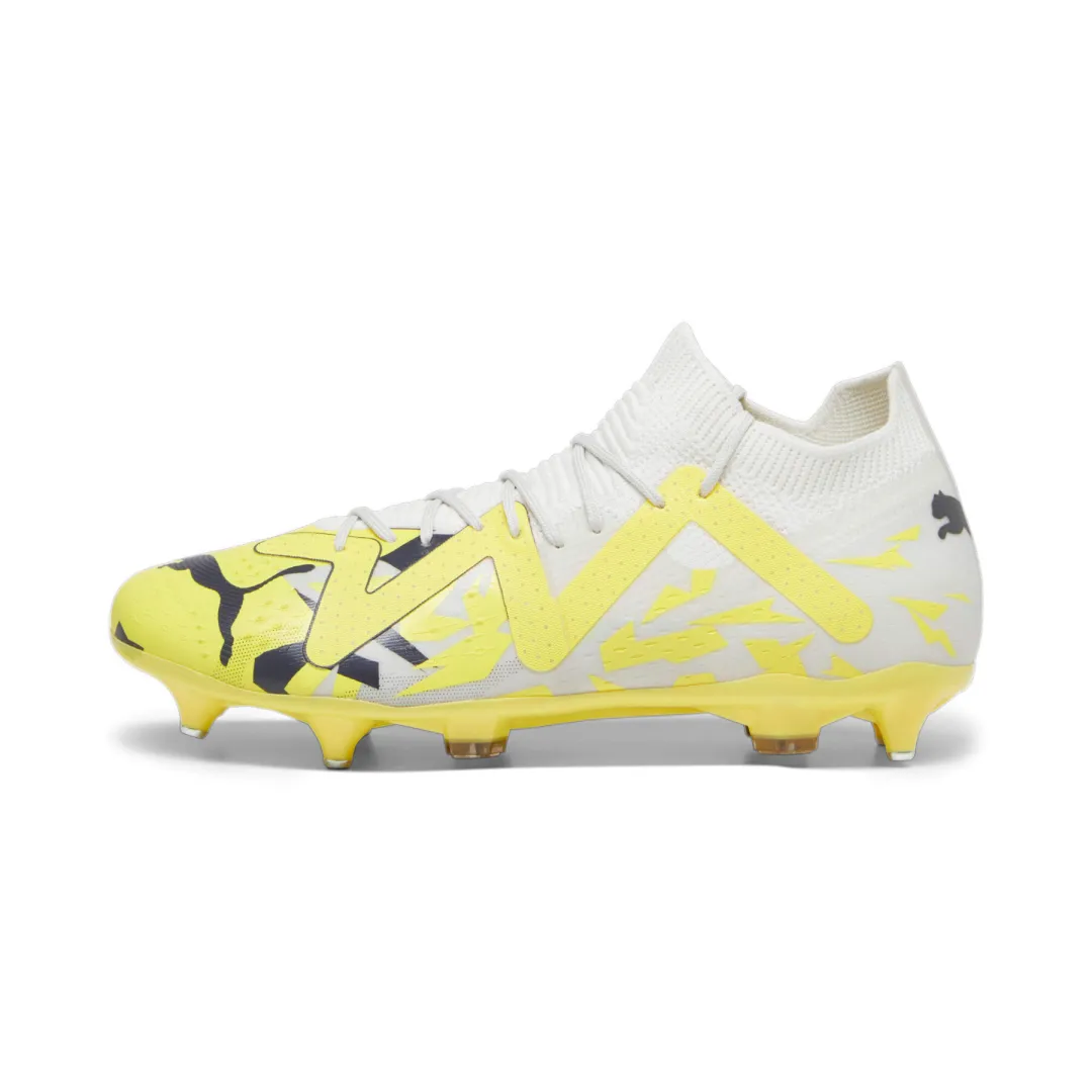 PUMA Future Match Mxsg Comfortable SG Soft Ground Abrasion Resistant Soccer Shoes Men's Yellow