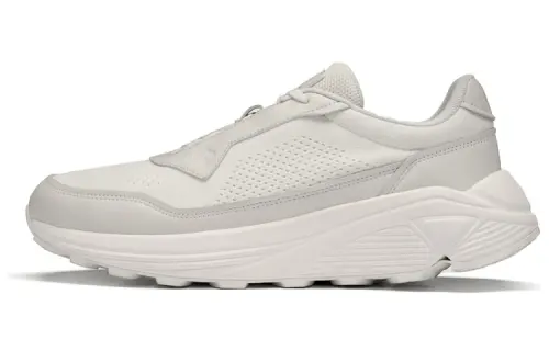 DESCENTE Sport Style Fabric Cushioning Slip Resistant Abrasion Resistant Lightweight Low top Casual Shoes Women's White