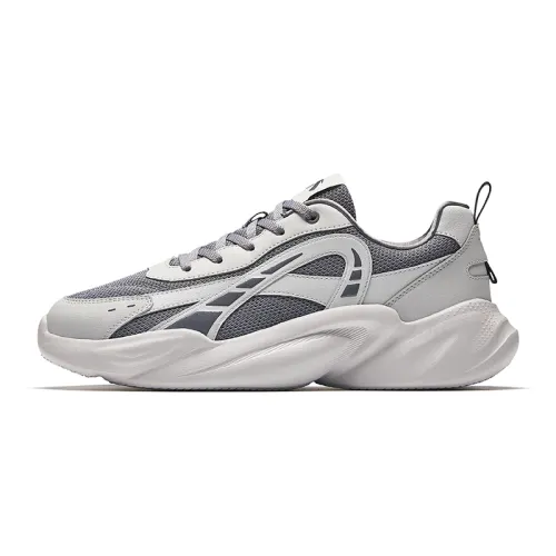 Anta Slip Resistant Breathable Abrasion Resistant Low top Casual Shoes Men's Gray