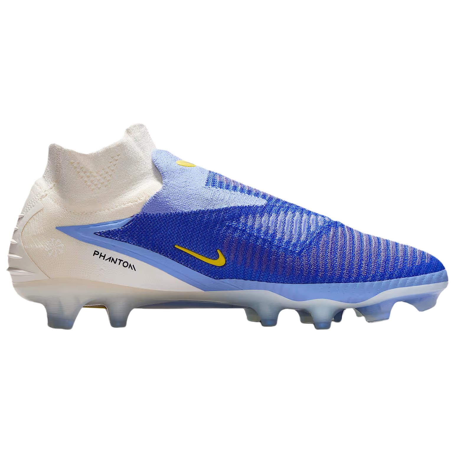 Nike Phantom 6 Abrasion Resistant Soccer Shoes Unisex Blue White