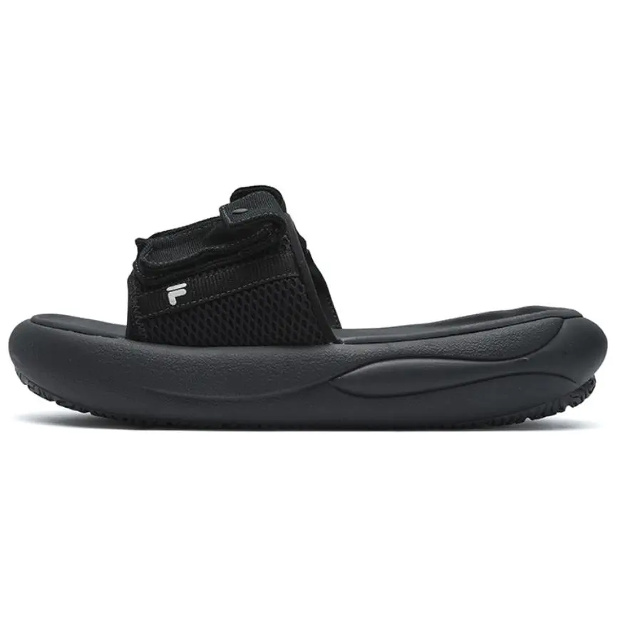 FILA FUSION ZIP UP Abrasion Resistant Slide Slippers Women's Black