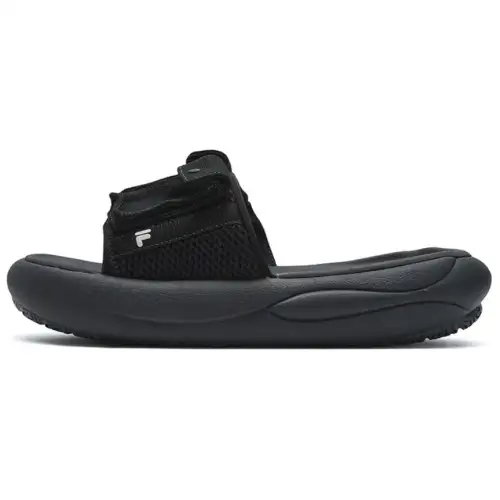 FILA FUSION ZIP UP Abrasion Resistant Slide Slippers Women's Black