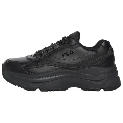 FILA Wavy Day Soft And Comfortable Abrasion Resistant Abrasion Resistant Low top Casual Shoes Unisex Black