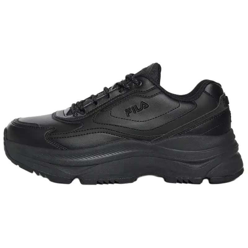 FILA Wavy Day Soft And Comfortable Abrasion Resistant Abrasion Resistant Low top Casual Shoes Unisex Black