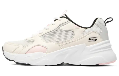 Skechers DLITES Macaron Mesh, Textile, Synthetic Leather, Leather Cushioning, Wear Resistant Low top Casual Shoes