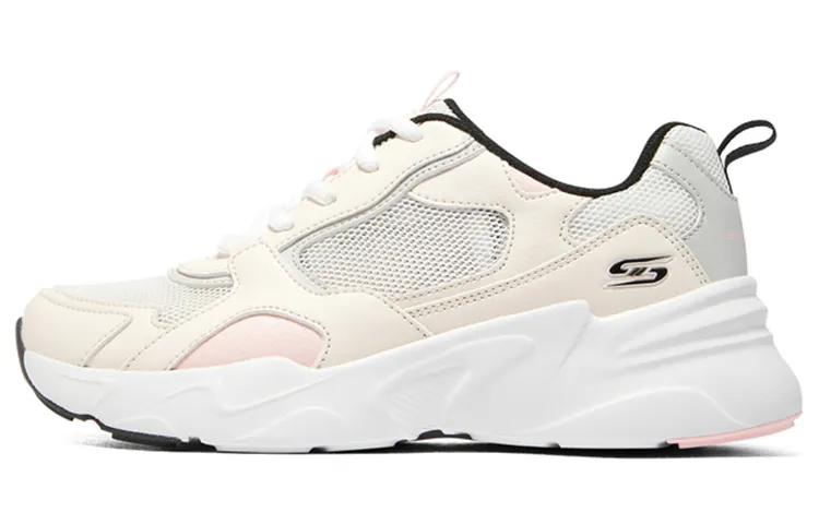 Skechers DLITES Macaron Mesh, Textile, Synthetic Leather, Leather Cushioning, Wear Resistant Low top Casual Shoes