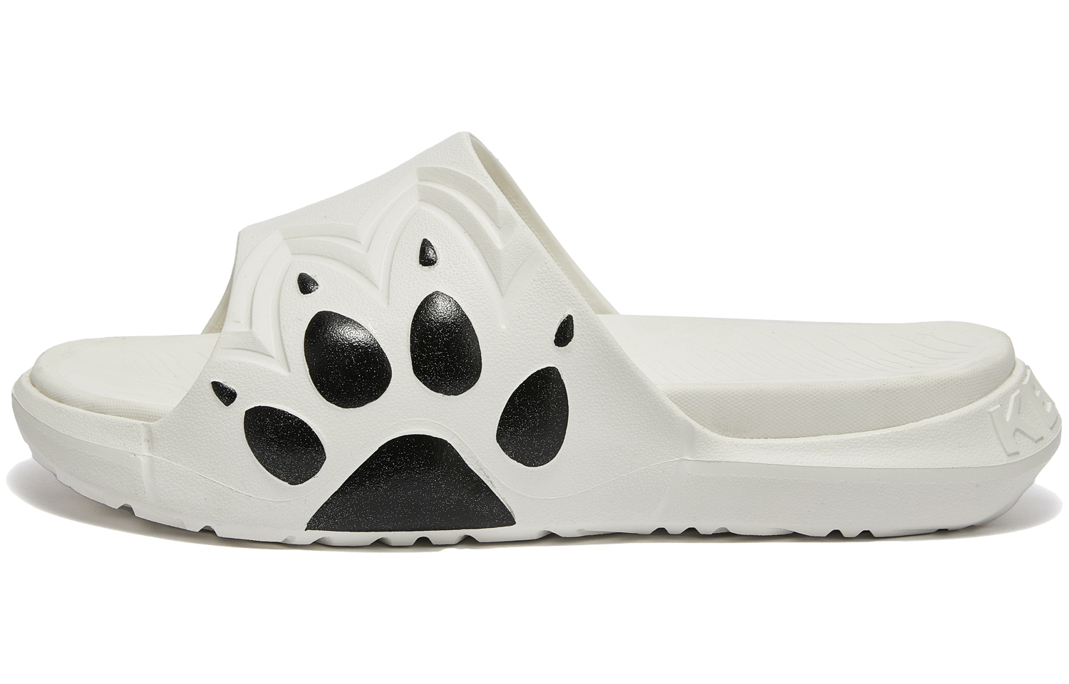 KELME EVA Slip Resistant Abrasion Resistant Quick Dry Sports Slippers Unisex Beige White Black