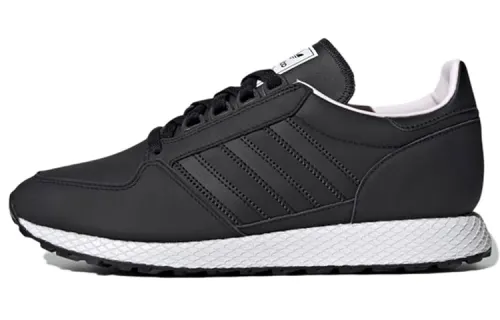 Adidas Originals Forest Grove Slip Resistant Abrasion Resistant Low top Casual Shoes Men's Black White
