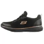 Skechers Squad Sr Fabric Cushioning Abrasion Resistant Low top Casual Shoes Women's Black