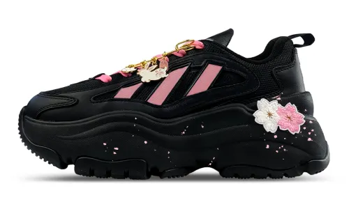 Adidas Originals OZGAIA Abrasion Resistant Slip Resistant Low top Casual Shoes Women's Black Pink