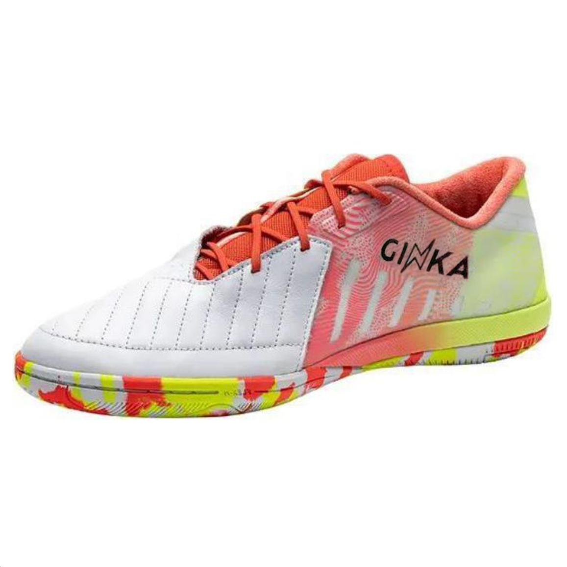 DECATHLON Kipsta Ginka 900 IC/in Cushioning Slip Resistant Abrasion Resistant Soccer Shoes Men’s White Pink