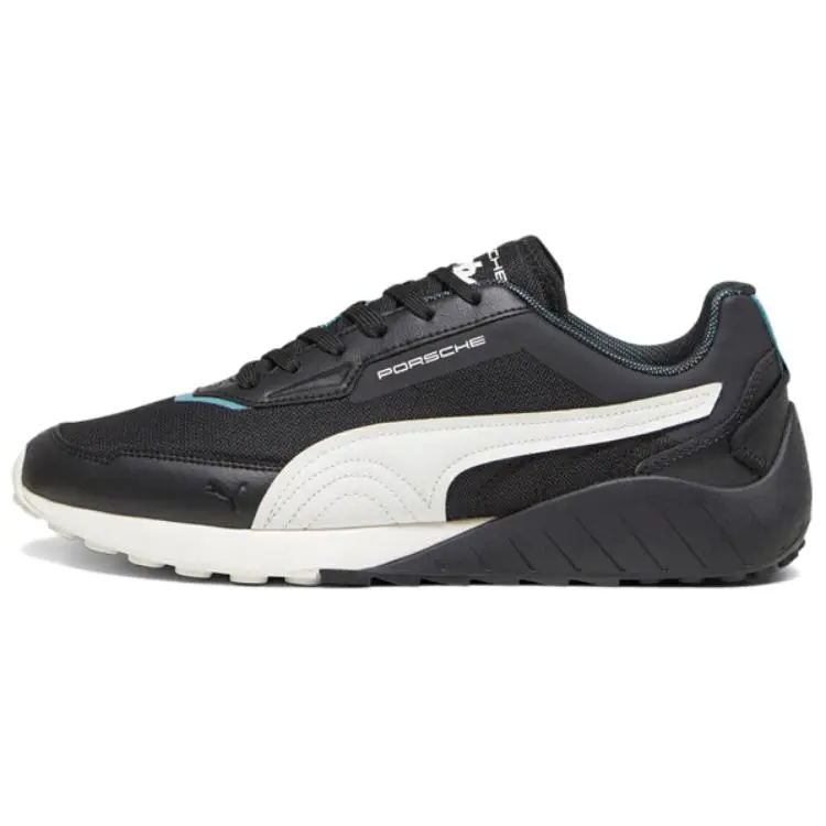 PUMA Porsche Legacy Speedfusion Abrasion Resistant Low top Casual Shoes Unisex Black White