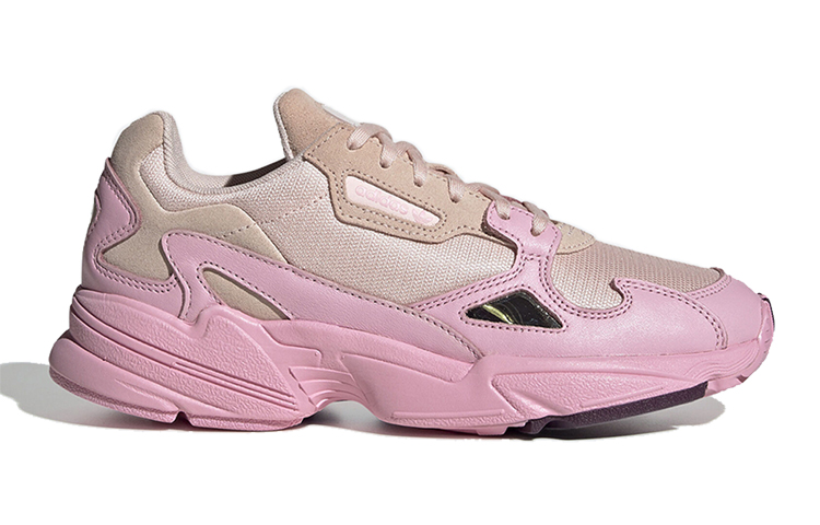 Женские кроссовки adidas Originals Falcon (розовые с коричневым) — Розовый / коричневый — фото 2