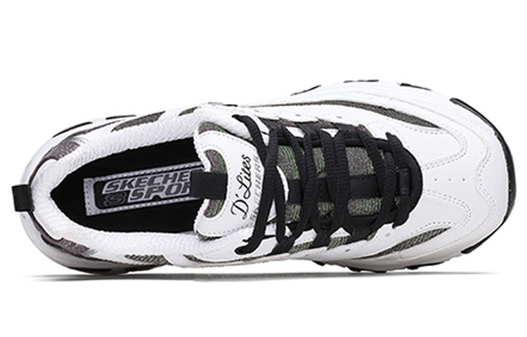 Женские кроссовки Skechers D'LITES (серебристо-серые) — фото 4