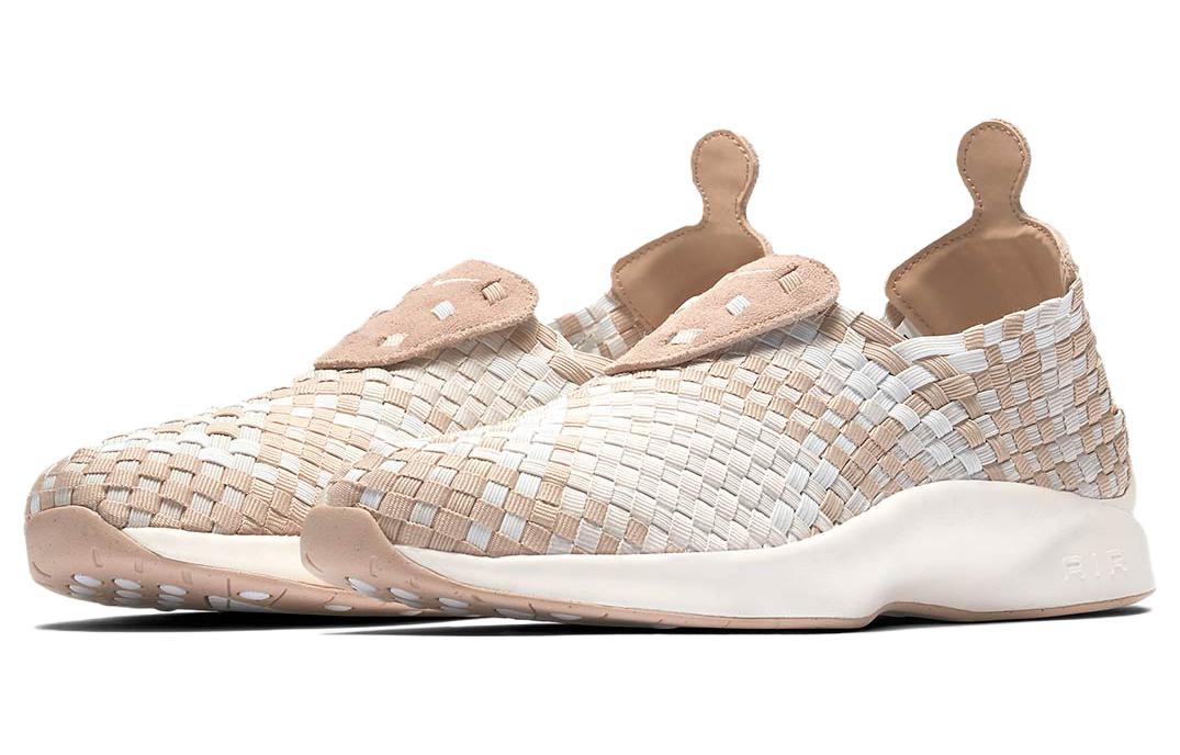 Кроссовки Nike woven (бежево-белые) — Бежевый / белый — фото 3