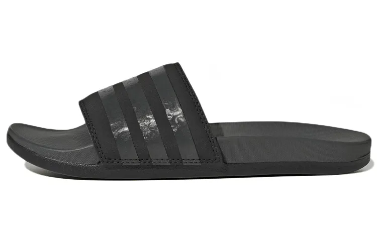 Adidas Adilette Comfort Slides Core Black Grey Women's