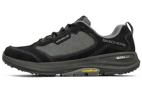 Skechers Mesh, Suede Cushioning Breathable Abrasion Resistant Support Low top Casual Shoes Men's Black